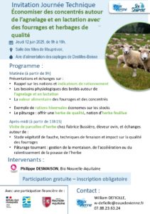 Journée technique - Autonomie alimentaire en élevage ovin (86) @ Salle des fêtes de Mauprévoir | Mauprévoir | Nouvelle-Aquitaine | France