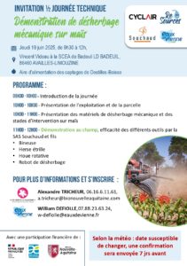 1/2 Journée technique - Démonstration de désherbage mécanique sur maïs (86) @ Vincent Videau à la SCEA de Badeuil LD BADEUIL, 86460 AVAILLES-LIMOUZINE