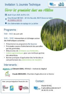 1/2 Journée Technique – Gérer les graminées dans la rotation (86) @ Chez Mickaël METAIS 28 Ville Nouvelle, 86470 Boivre la Vallée | Boivre-la-Vallée | Nouvelle-Aquitaine | France